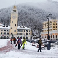 Сочинский горнолыжный курорт «Роза Хутор» в новогодние каникулы посетили 100 тыс туристов